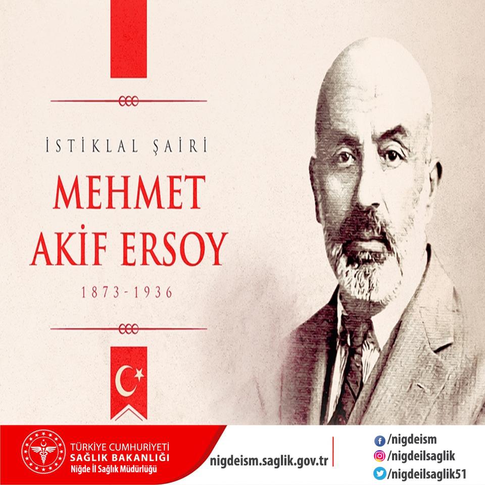 İstiklal Şairimiz Mehmet Akif Ersoy’u vefatının 85. yılında saygıyla ve rahmetle anıyoruz.
